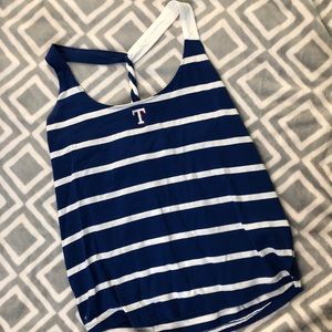 🛑SOLD🛑Texas Rangers Striped Tank Top